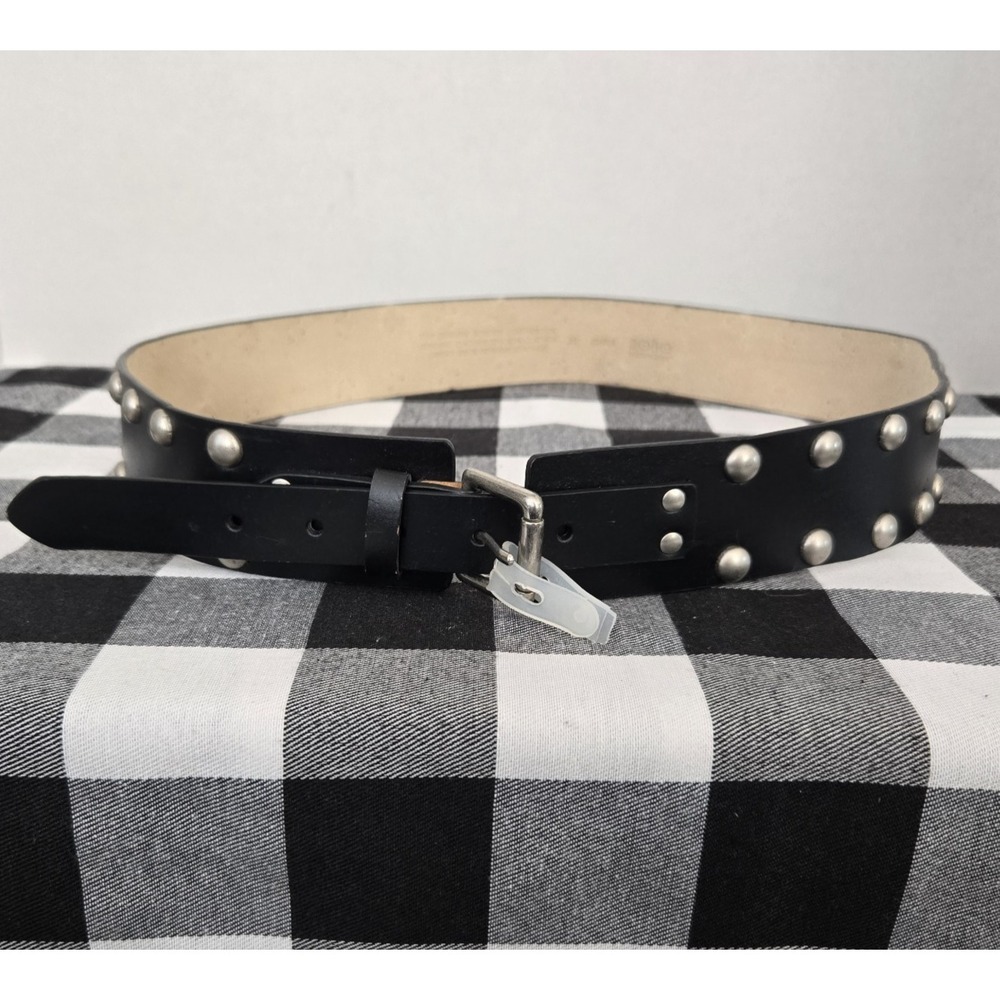 NOBO No Boundaries Women's Wide Studded Belt Bonded Leather 40" Waist Size XL